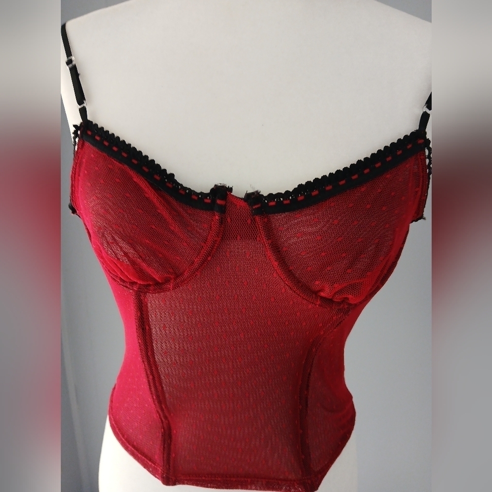 Rene Rofe Bustier Red/Black M.     FL